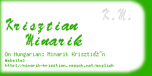 krisztian minarik business card